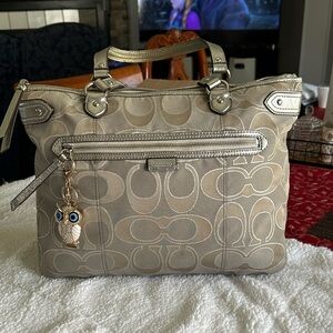Coach Metallic Tote